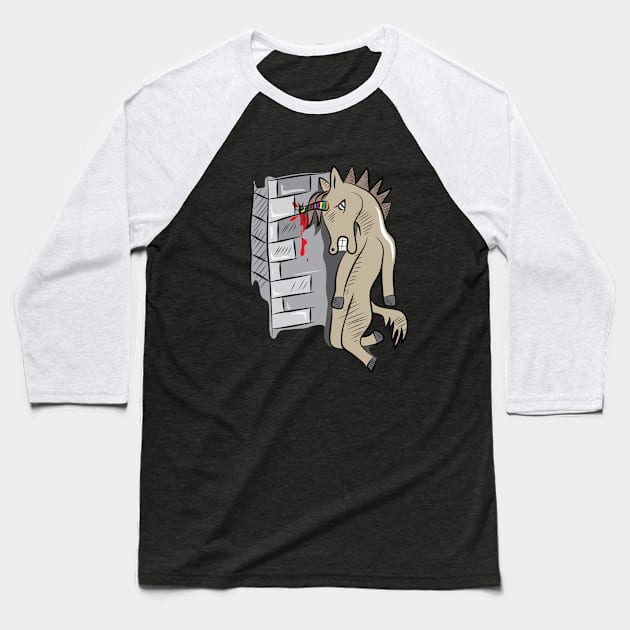 Sick Unicorn Baseball T-Shirt by martinussumbaji